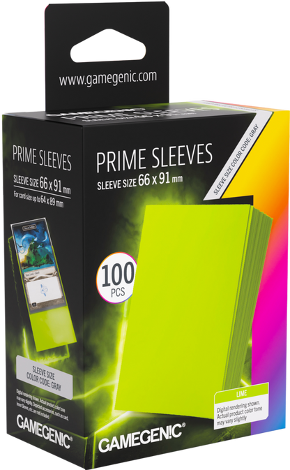 Prime Sleeves Lime 66x91