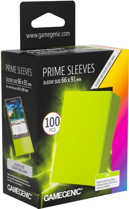 Prime Sleeves Lime 66x91
