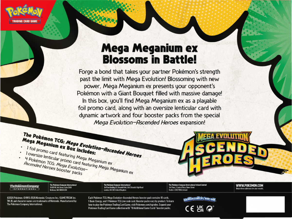 PREORDER: Pokemon Ascended Heroes: Mega Meganium ex Box