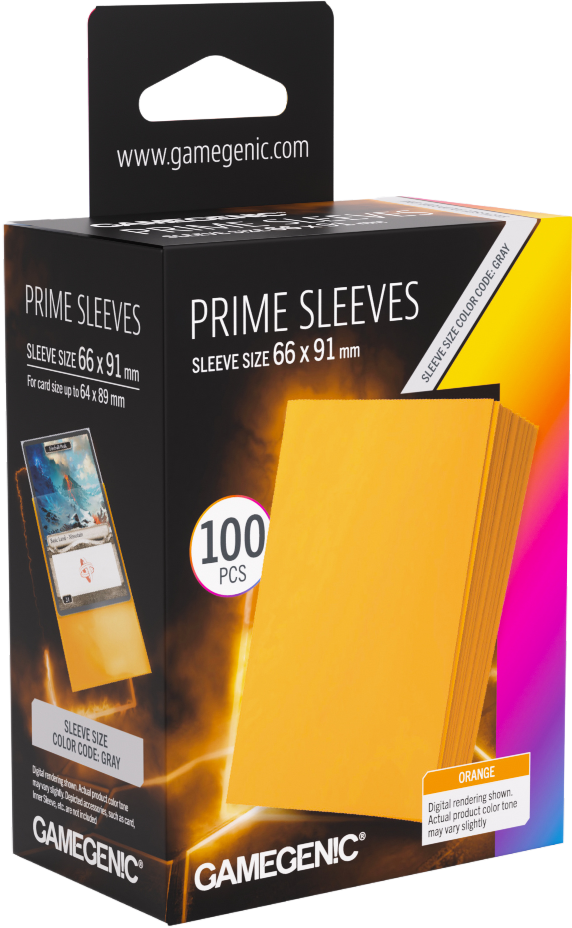 Prime Sleeves Orange 66x91