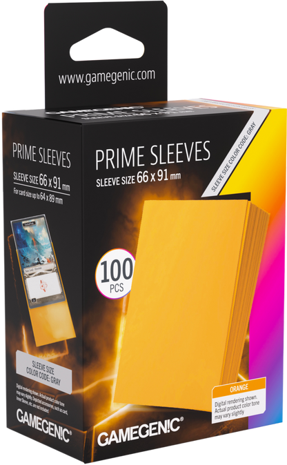 Prime Sleeves Orange 66x91