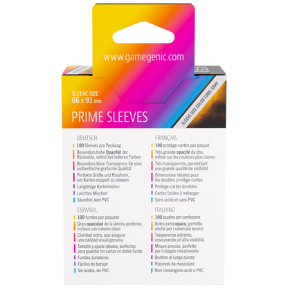 Prime Sleeves Orange 66x91