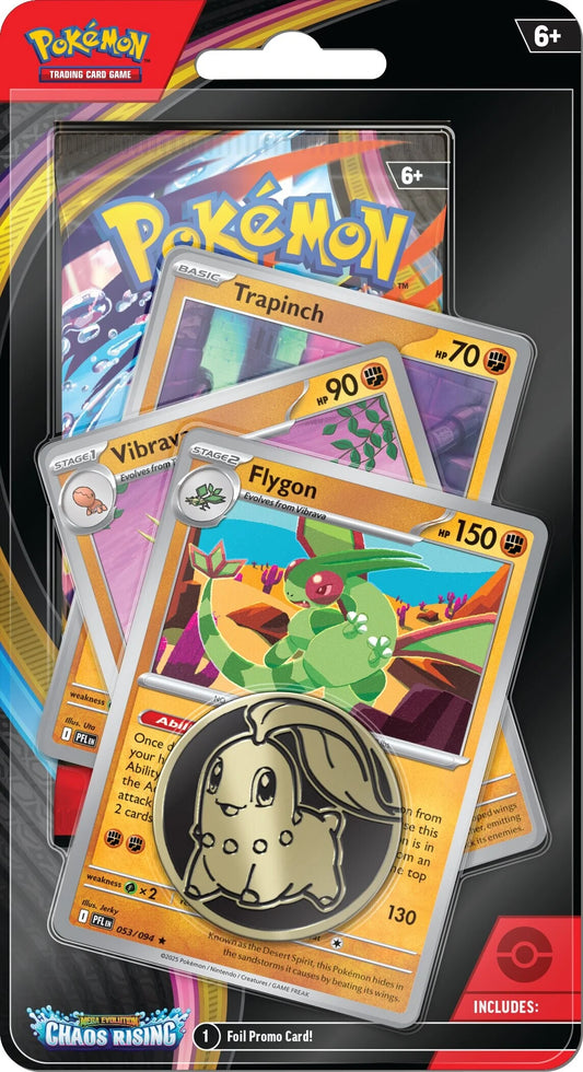 PREORDER: Pokémon TCG: Mega Evolution - Chaos Rising Premium Checklane Blister - Flygon