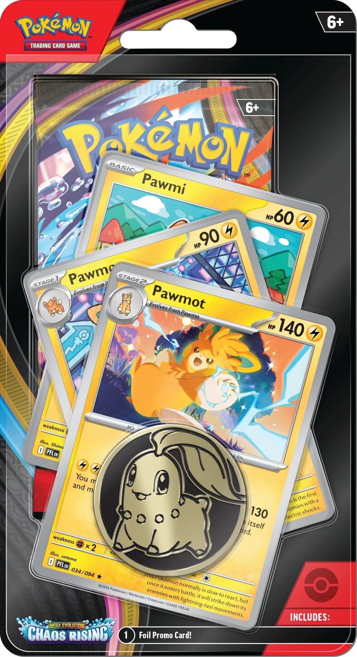 Pokémon TCG: Mega Evolution - Chaos Rising Premium Checklane Blister - Pawmot