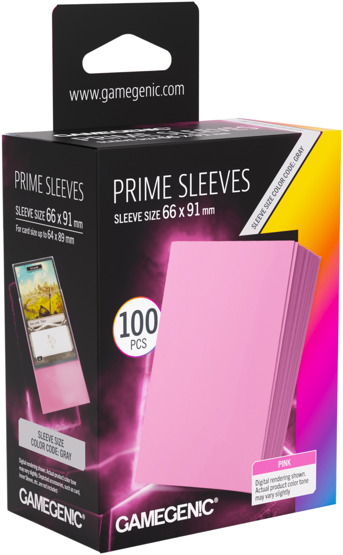 Prime Sleeves Pink 66x91