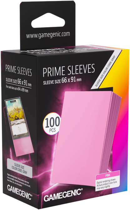 Prime Sleeves Pink 66x91