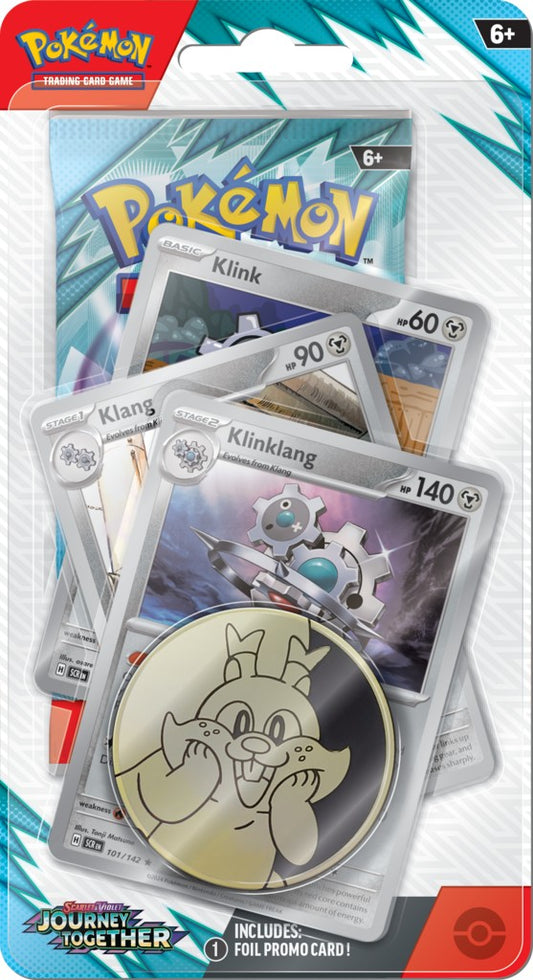Pokémon TCG: Scarlet & Violet - Journey Together -  Premium Checklane Blister - Klinklang