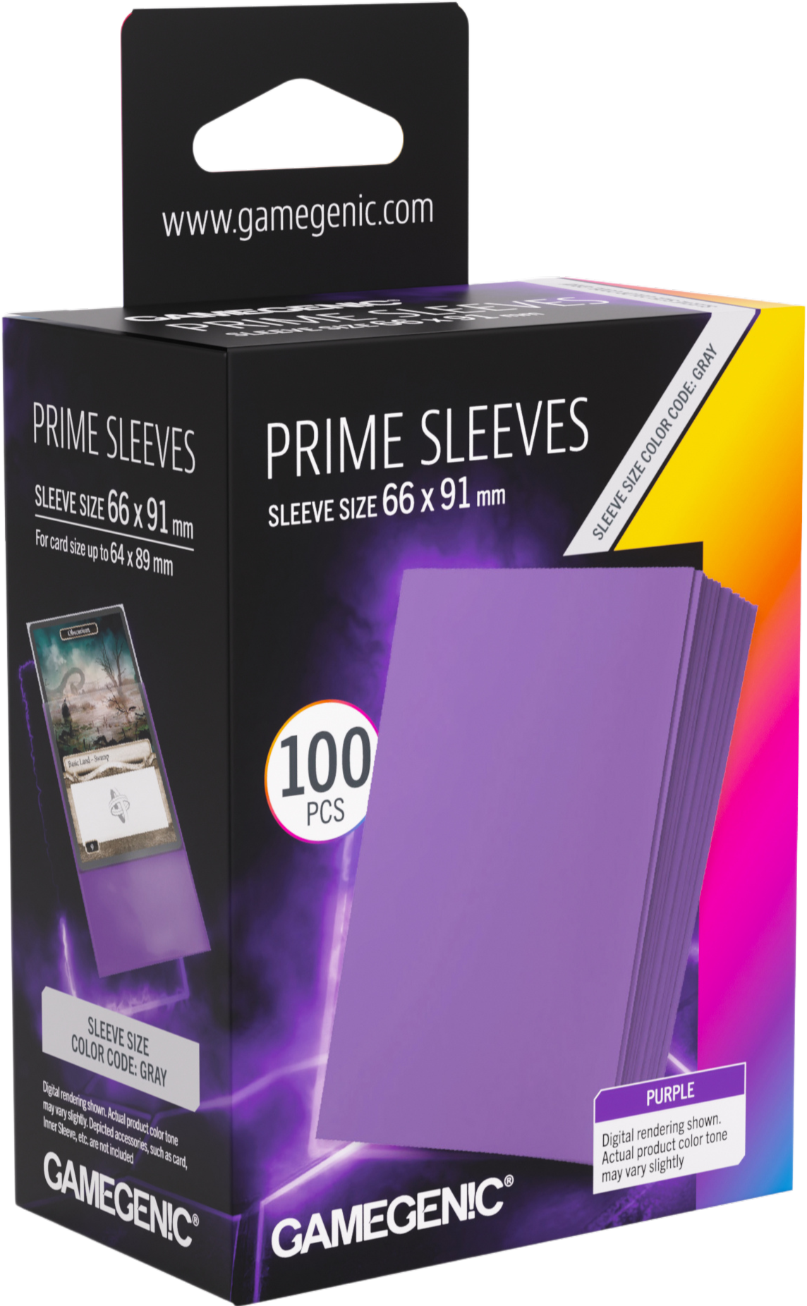 Prime Sleeves Purple 66x91