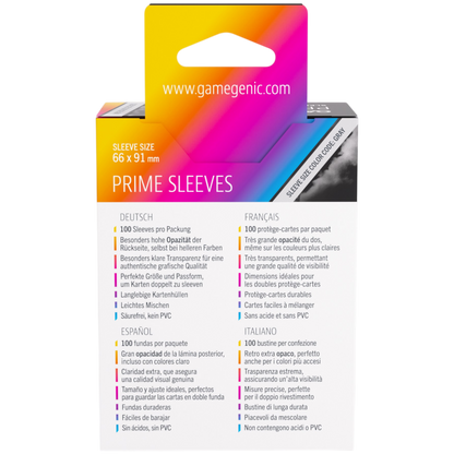 Prime Sleeves Black 66x91