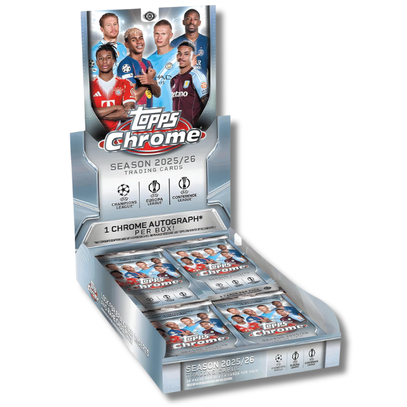 Topps Chrome UEFA 2025/26 Club Competitions Soccer Hobby Box
