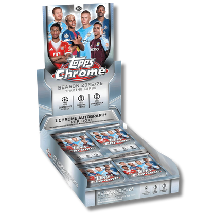 Topps Chrome UEFA 2025/26 Club Competitions Soccer Hobby Box
