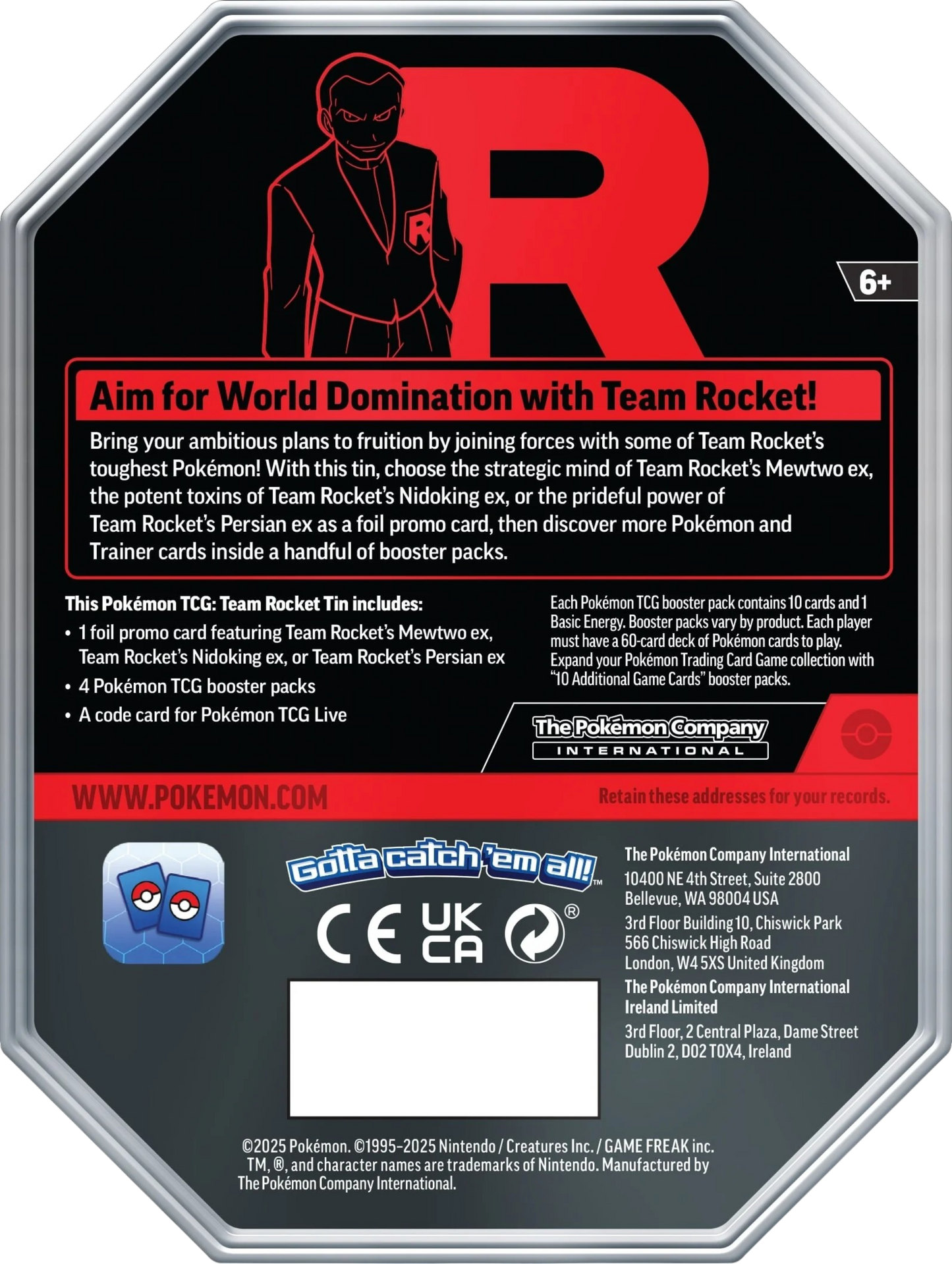 Team Rocket Tin: Mewtwo ex