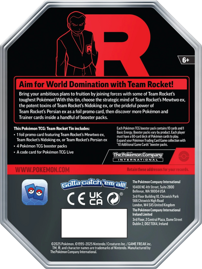 Team Rocket Tin: Mewtwo ex