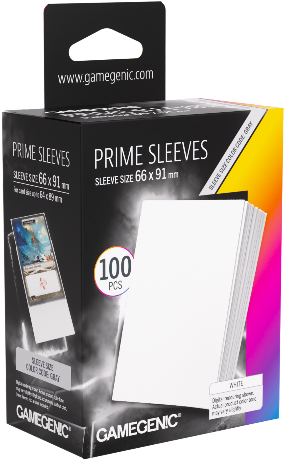 Prime Sleeves White 66x91