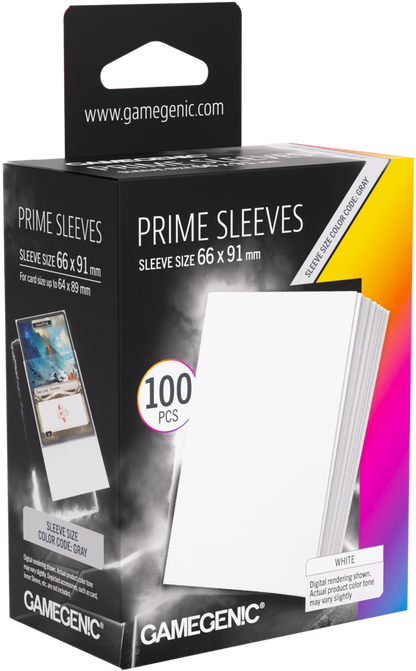 Prime Sleeves White 66x91