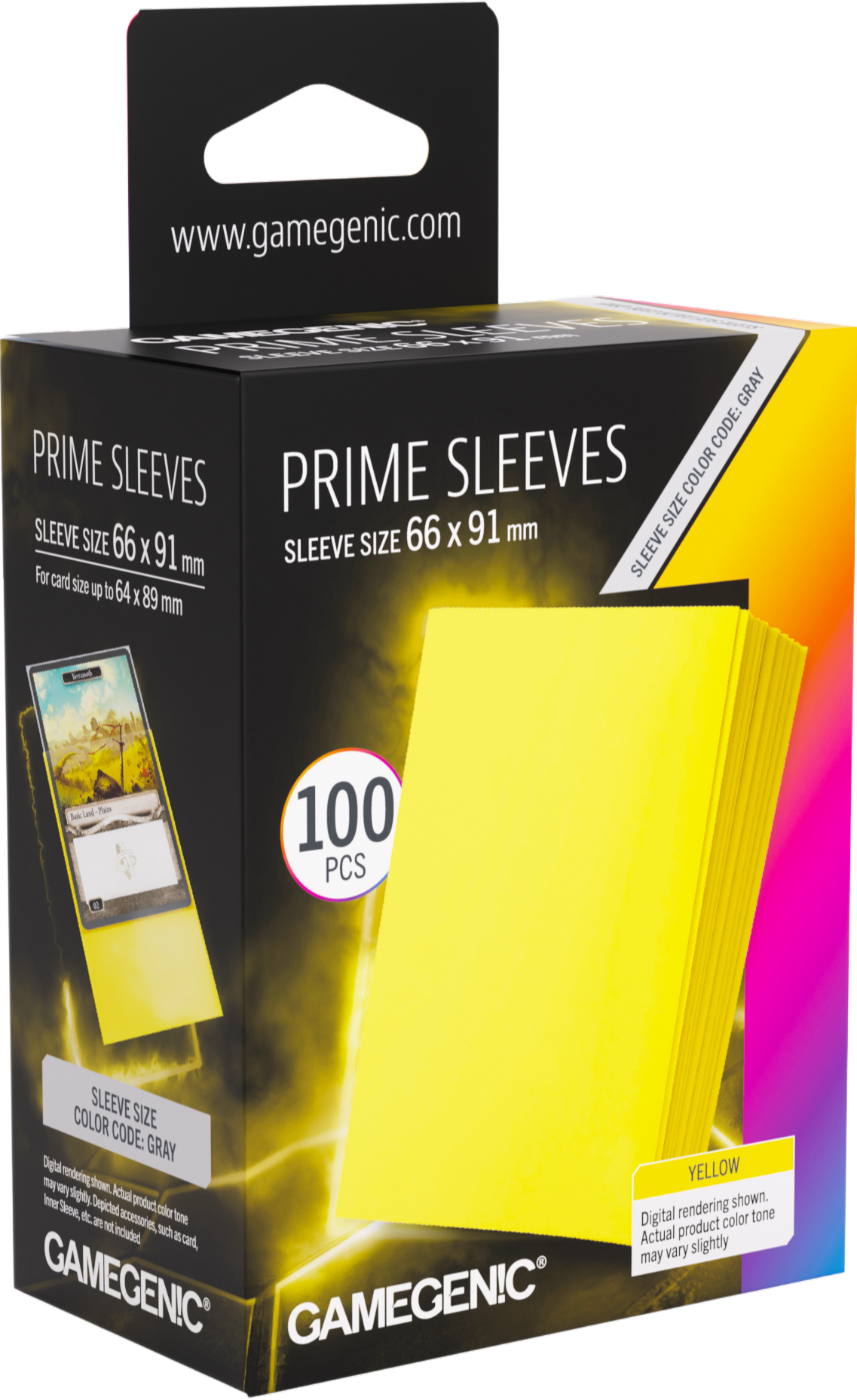 Prime Sleeves Yellow 66x91