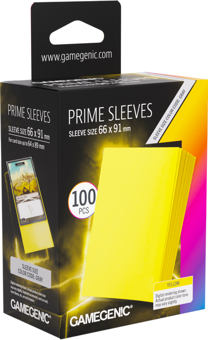 Prime Sleeves Yellow 66x91