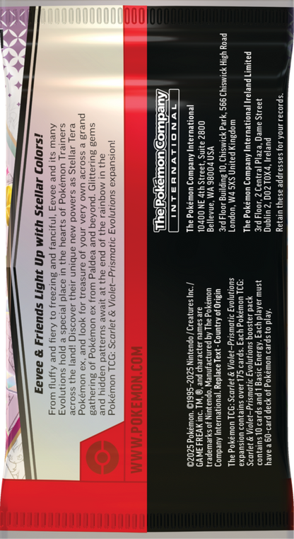 Pokémon TCG: Scarlet & Violet - Prismatic Evolutions - Booster